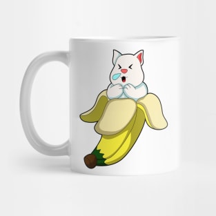 Cat with Banana Mug